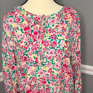 Emily Daniels Floral Long Sleeve Blouse